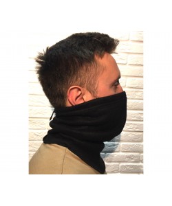 Снуд-шарф флисовый BAL02, резинка, фиксатор (черный)