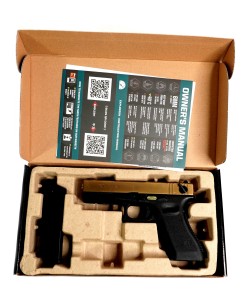 Страйкбольный пистолет WE Glock-18 Gen.3 Titanium Gold (WE-G002A-TG)