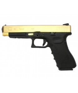 Страйкбольный пистолет WE Glock-34 Gen.3 Titanium Gold (WE-G008A-TG)