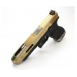 Страйкбольный пистолет WE Glock-34 G-Force Titanium Gold, черная рамка, золот. затвор - фото № 2