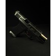 Страйкбольный пистолет WE Glock-34 G-Force Titanium Gold, черная рамка, золот. затвор - фото № 6