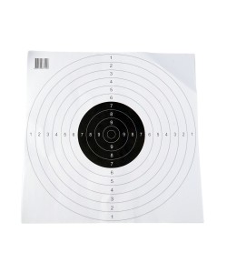 Мишень Remington №4, спортивная, черная (500x500 мм) 10 штук