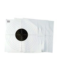 Мишень Remington №4, спортивная, черная (500x500 мм) 10 штук