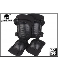Наколенники + налокотники EmersonGear Military Kneepad (Black)