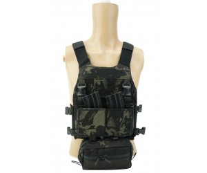 Разгрузочный жилет EmersonGear FCS Style Vest w/MK Chest Rig Set (Multicam Black)