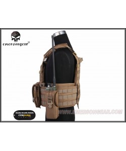 Разгрузочный жилет EmersonGear LBT6094A style Plate Carrier с 3 подсумками (Coyote)
