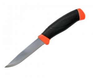 Нож Morakniv Companion SRT, серейтор 2/3, сигнальный оранжевый (11829)