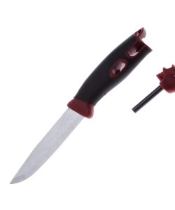 Нож Morakniv Companion Spark, с огнивом, бордовый (13571)