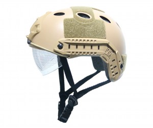 Шлем пластиковый Ops Core SH6985 с очками Brown