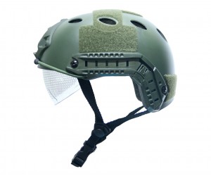 Шлем пластиковый Ops Core SH6985 с очками Olive (Green)