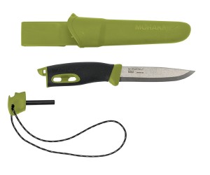 Нож Morakniv Companion Spark, с огнивом, зеленый (13570)