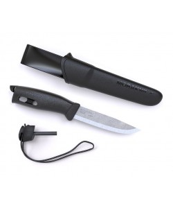Нож Morakniv Companion Spark, с огнивом, черный (13567)