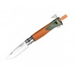 Нож складной Opinel Specialists Explore №12, 10 см, свисток, стропорез, оранжевый/серый - фото № 1