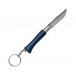 Нож-брелок Opinel Tradition Keyring №04, 5 см, нерж. сталь, граб, синий - фото № 2