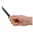 Нож складной Opinel Tradition Luxury №08, клинок 8,5 см, нерж. сталь, черное PVD покрытие, рукоять дуб - фото № 7