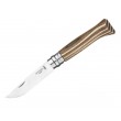 Нож складной Opinel Tradition №08, клинок 8,5 см, рукоять ламин. береза, коричневый - фото № 1