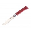 Нож складной Opinel Tradition №08, клинок 8,5 см, рукоять ламин. береза, красный - фото № 1