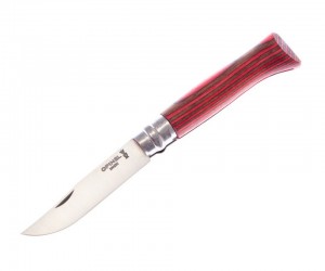 Нож складной Opinel Tradition №08, клинок 8,5 см, рукоять ламин. береза, красный