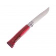 Нож складной Opinel Tradition №08, клинок 8,5 см, рукоять ламин. береза, красный - фото № 2