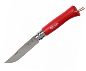 Нож складной Opinel Tradition Trekking №06, 7 см, нерж. сталь, рукоять граб, клубничный