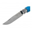 Нож складной Opinel Tradition Trekking №07, 8 см, нерж. сталь, рукоять граб, сине-зеленый - фото № 4