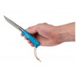 Нож складной Opinel Tradition Trekking №07, 8 см, нерж. сталь, рукоять граб, сине-зеленый - фото № 6