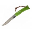 Нож складной Opinel Tradition Trekking №07, 8 см, нерж. сталь, рукоять граб, цвет анис - фото № 1