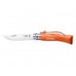 Нож складной Opinel Tradition Trekking №07, 8 см, нерж. сталь, рукоять граб, оранжевый - фото № 3