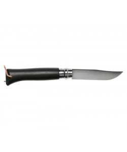 Нож складной Opinel Tradition Trekking №08, 8,5 см, нерж. сталь, рукоять граб, черный