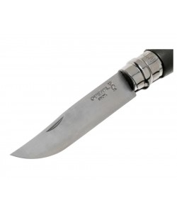 Нож складной Opinel Tradition Trekking №08, 8,5 см, нерж. сталь, рукоять граб, черный