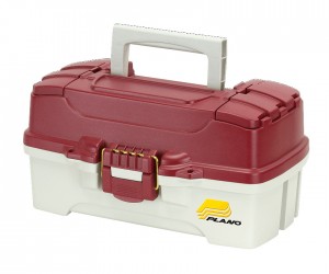 Ящик Plano для приманок и аксессуаров с 1-ур. системой хранения, 2 отдел. на крышке (красный/белый)