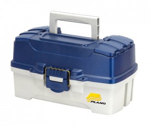 Ящик Plano для приманок и аксессуаров с 2-ур. системой хранения, 2 отдел. на крышке (синий/белый)