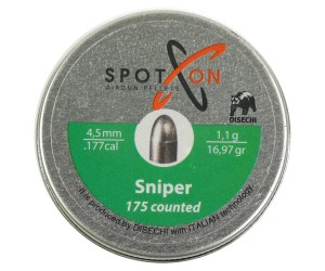 Пули SPOTON Sniper 4,5 мм, 1,10 г (175 штук)