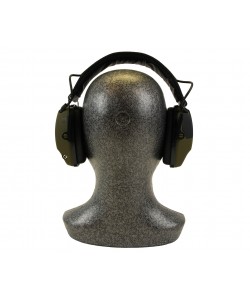 Наушники активные ShotTime 32, NRR 23dB, оголовье экокожа, амбушюры поролон. (Army Green)