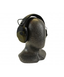 Наушники активные ShotTime 32, NRR 23dB, оголовье экокожа, амбушюры поролон. (Army Green)