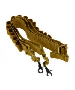 Ремень оружейный с патронташем двухточечный SL0019 Tan