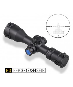 Оптический прицел Discovery HD 3-12x44SFIR FFP, 30 мм, подсветка, на Weaver