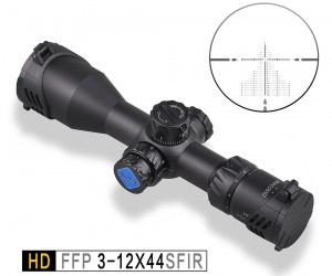 Оптический прицел Discovery HD 3-12x44SFIR FFP, 30 мм, подсветка, на Weaver