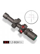 Оптический прицел Discovery WG 1.2-6x24IRAI HMD, загонный, 30 мм, подсветка, на Weaver