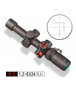 Оптический прицел Discovery WG 1.2-6x24IRAI HMD, загонный, 30 мм, подсветка, на Weaver