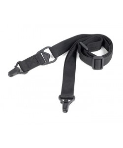 Ремень оружейный двухточечный RealArm «Стандарт», нейлон (черный, с пряжкой)