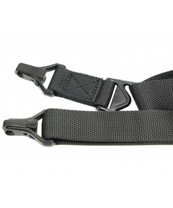 Ремень оружейный двухточечный RealArm «Стандарт», нейлон (черный, с пряжкой)