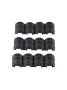 Резиновые накладки RealArm закрытого типа, 45 мм (12 штук)