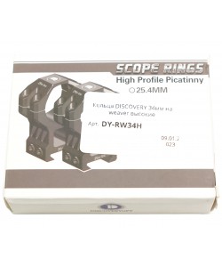 Кольца 34 мм Discovery на Weaver (высокие)