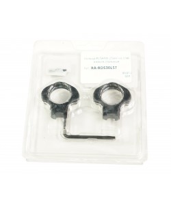 Кольца 25,4 мм RealArm на «ласточкин хвост» (низкие, стальные)