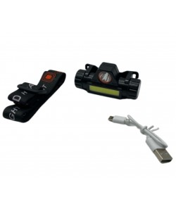 Фонарь налобный RealArm Mini светодиодный с батареей 1200 мАч, 2 режима