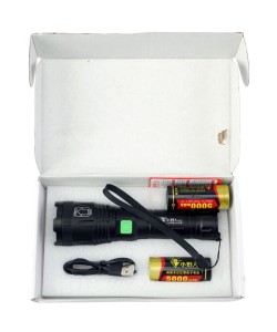 Фонарь ручной RealArm 26650 M28-P50, 2 батареи