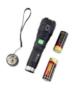 Фонарь ручной RealArm 26650 M28-P50, 2 батареи