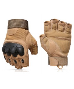 Перчатки тактические RealArm Z902 без пальцев (песочные)