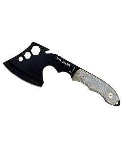 Топор туристический «Рубака» TR-205, дерев. рукоять (стропорез, чехол) черный